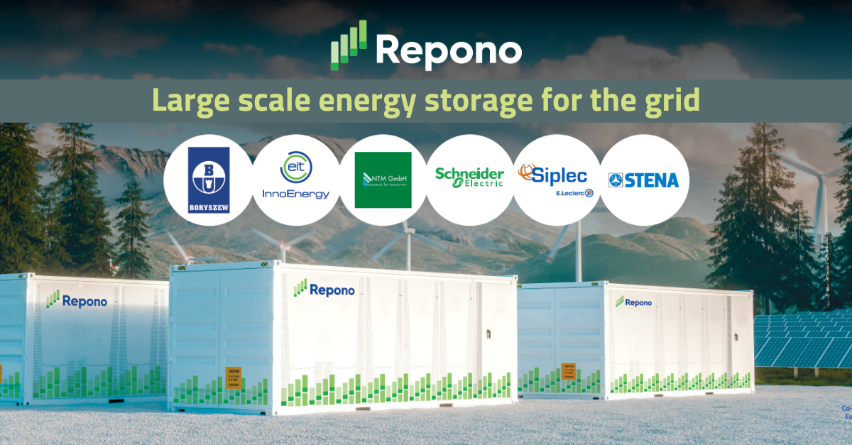 Repono Large-scale energy storage for the grid